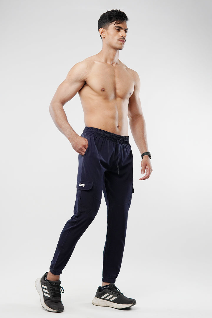 Cargo Jogger Pants - Navy Blue - Mendeez