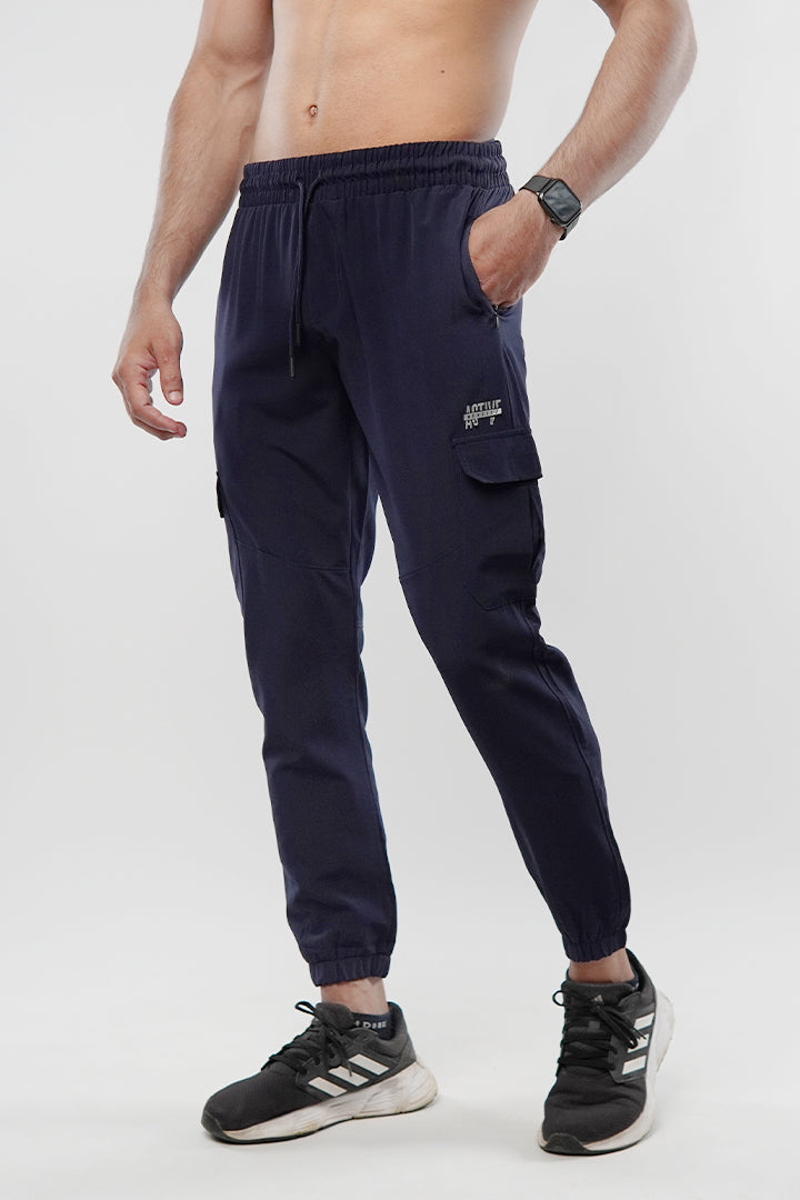 Cargo Jogger Pants - Navy Blue - Mendeez