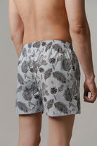 Printed Woven Boxer Shorts - Sky Blue - Mendeez