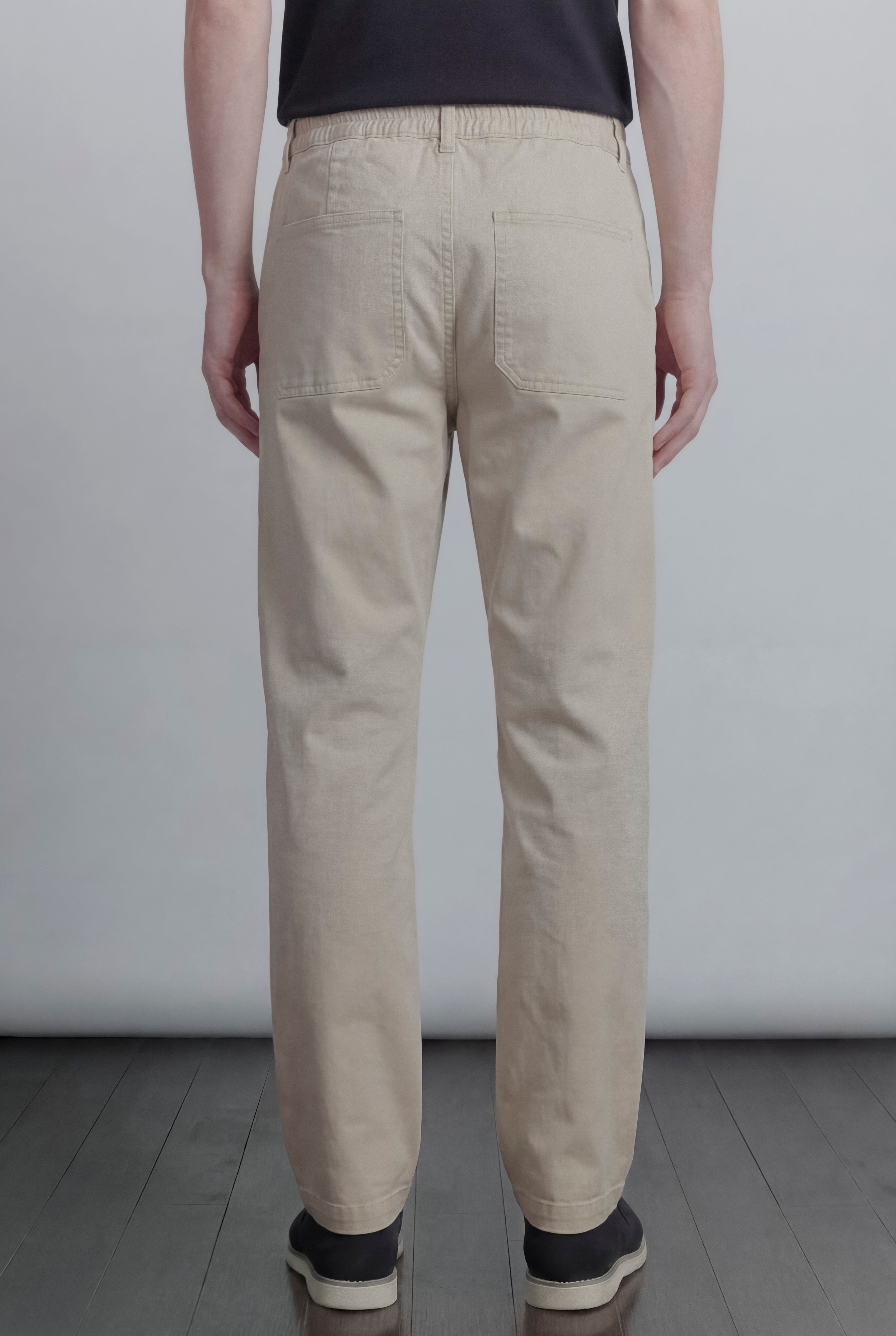 Pleated Pants - Cream - Mendeez