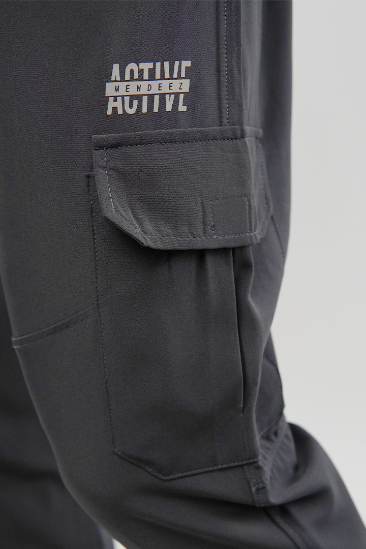 Cargo Jogger Pants - Grey - FA - Mendeez