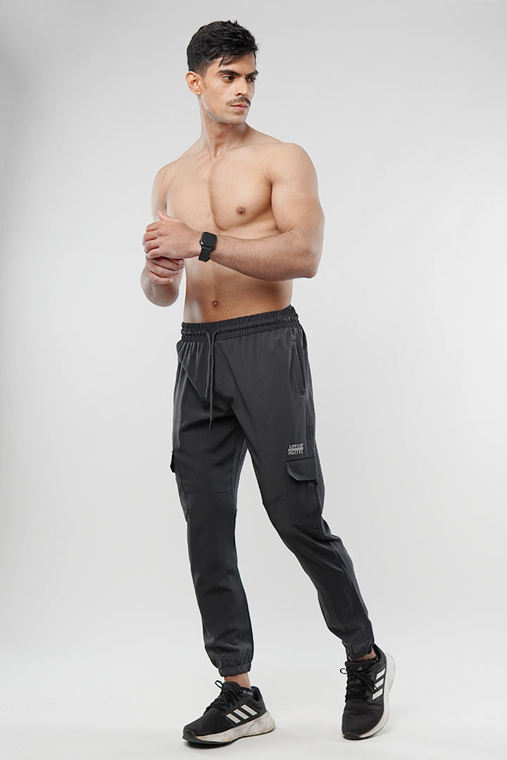 Cargo Jogger Pants - Grey - FA - Mendeez