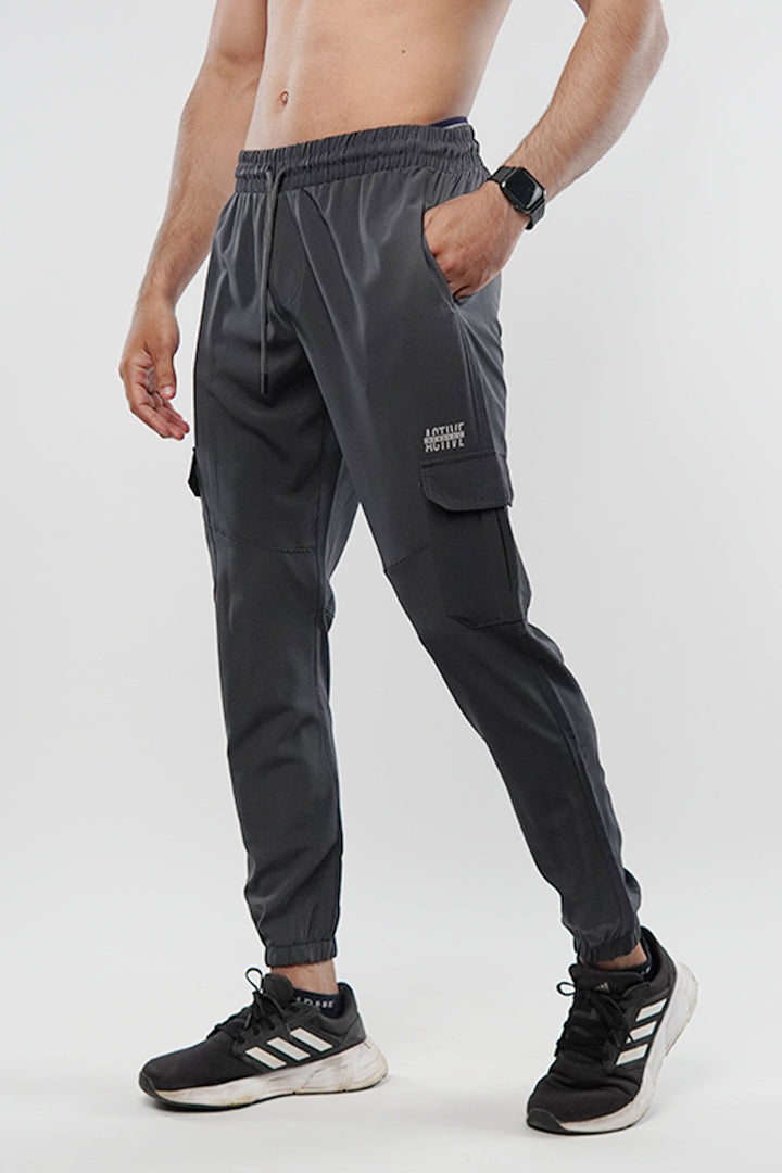 Cargo Jogger Pants - Grey - FA - Mendeez