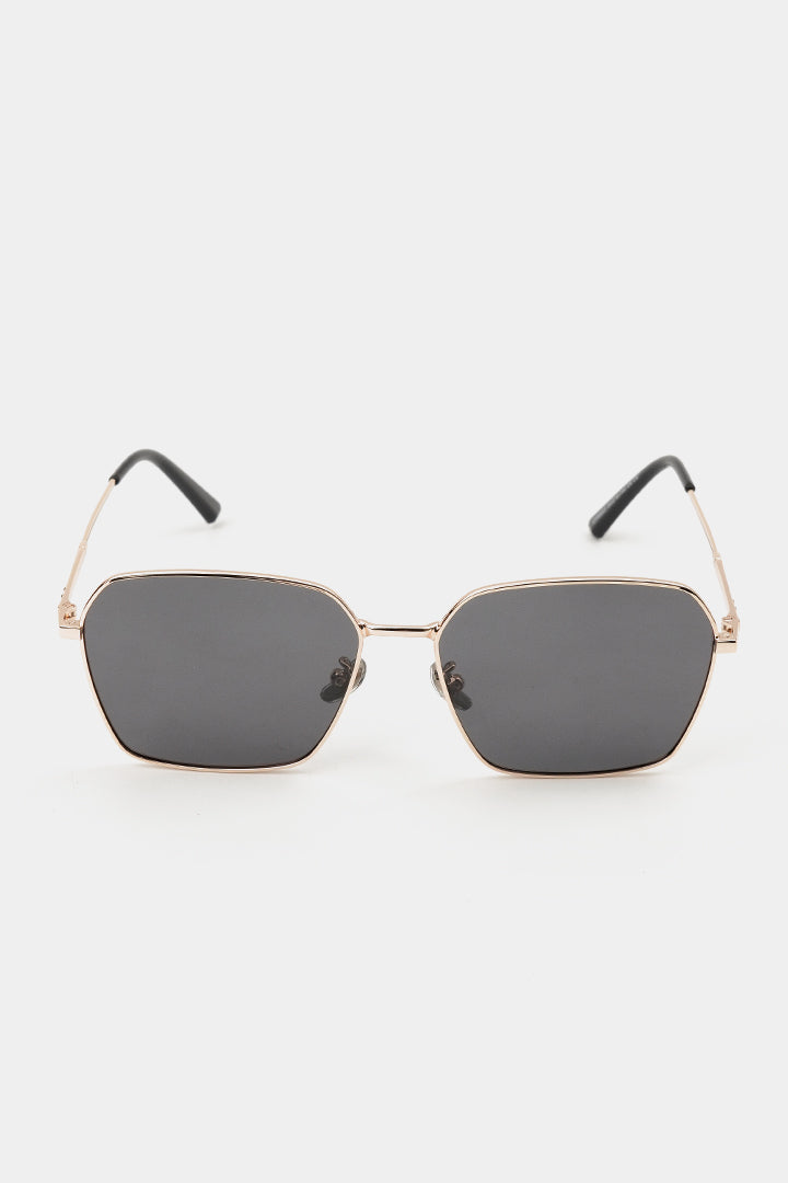 Simon Square Sunglasses - Gold - Mendeez