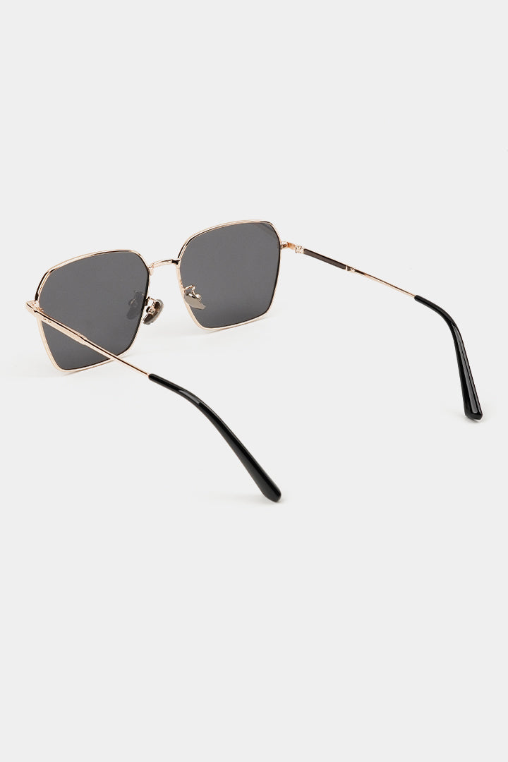 Simon Square Sunglasses - Gold - Mendeez