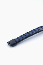 Navy Blue and Black Braided Bracelet - Mendeez