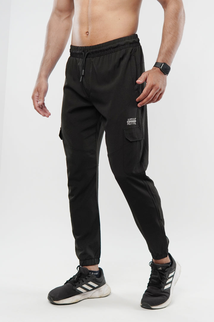 Cargo Jogger Pants - Black - Mendeez
