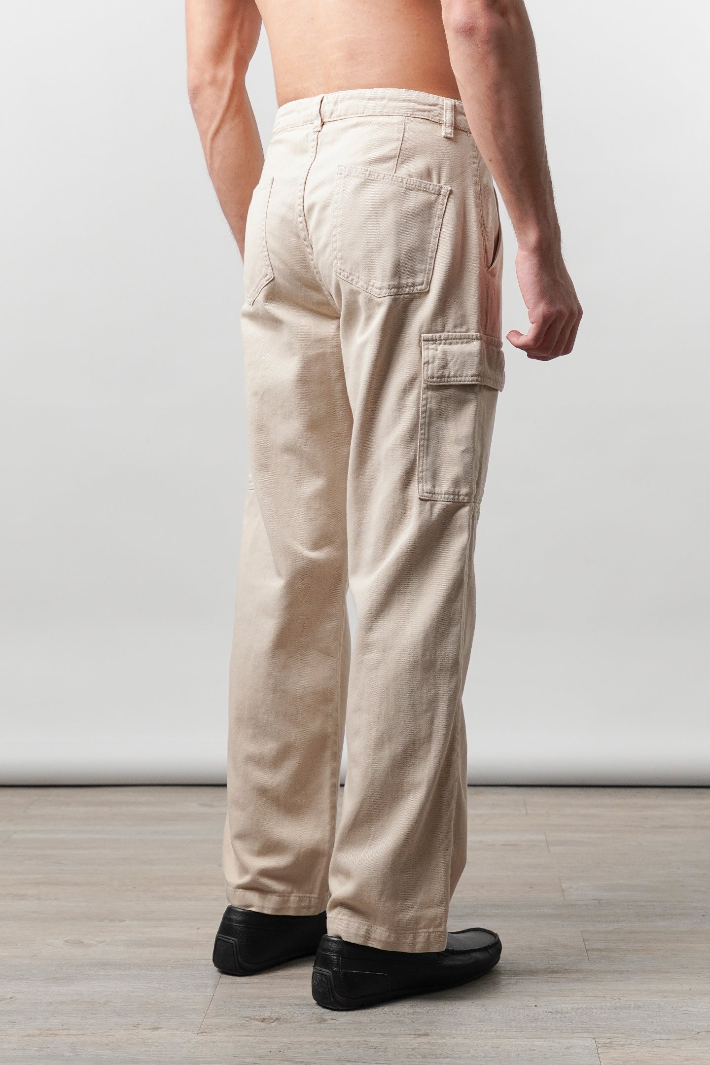 Loose Fit Cargo - Beige - Mendeez