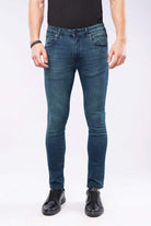 Faded Slim Fit Denim - Vintage Blue - Mendeez