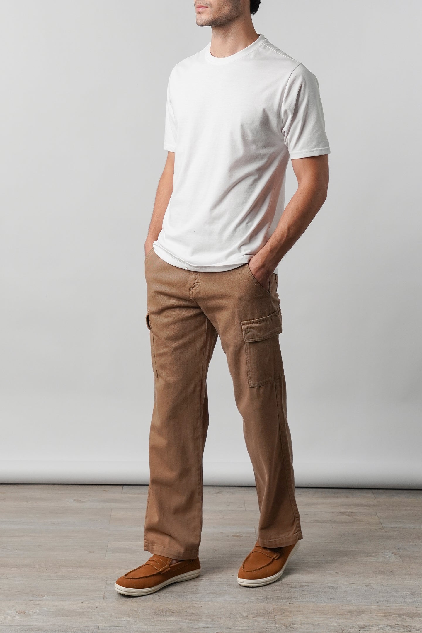 Loose Fit Cargo  - Brown - Mendeez