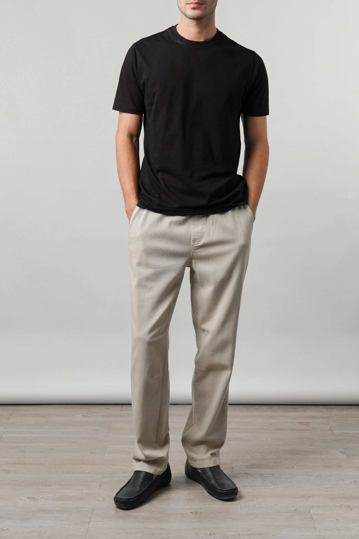Straight Jogger Pants - Sand - Mendeez