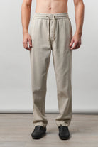 Straight Jogger Pants - Sand - Mendeez