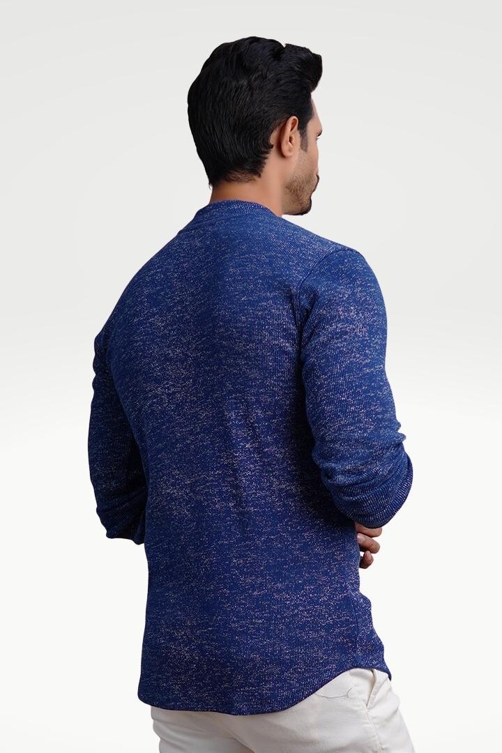 Sapphire Nightfall Mock Neck Sweatshirt - Mendeez PK 