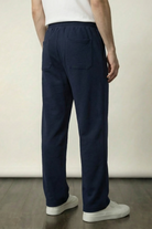 Pintex Jogger Pants - Navy Blue - Mendeez