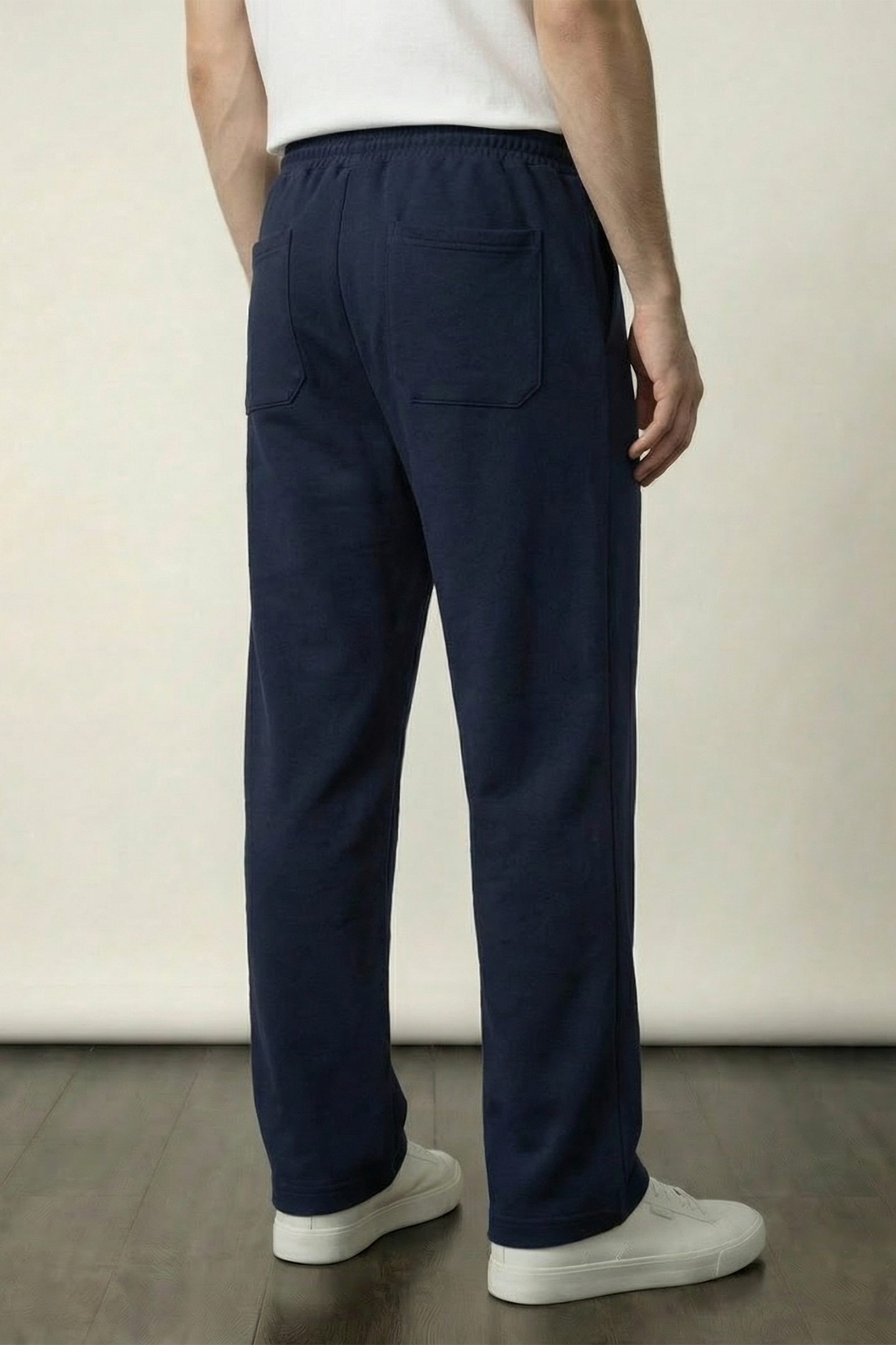 Pintex Jogger Pants - Navy Blue - Mendeez