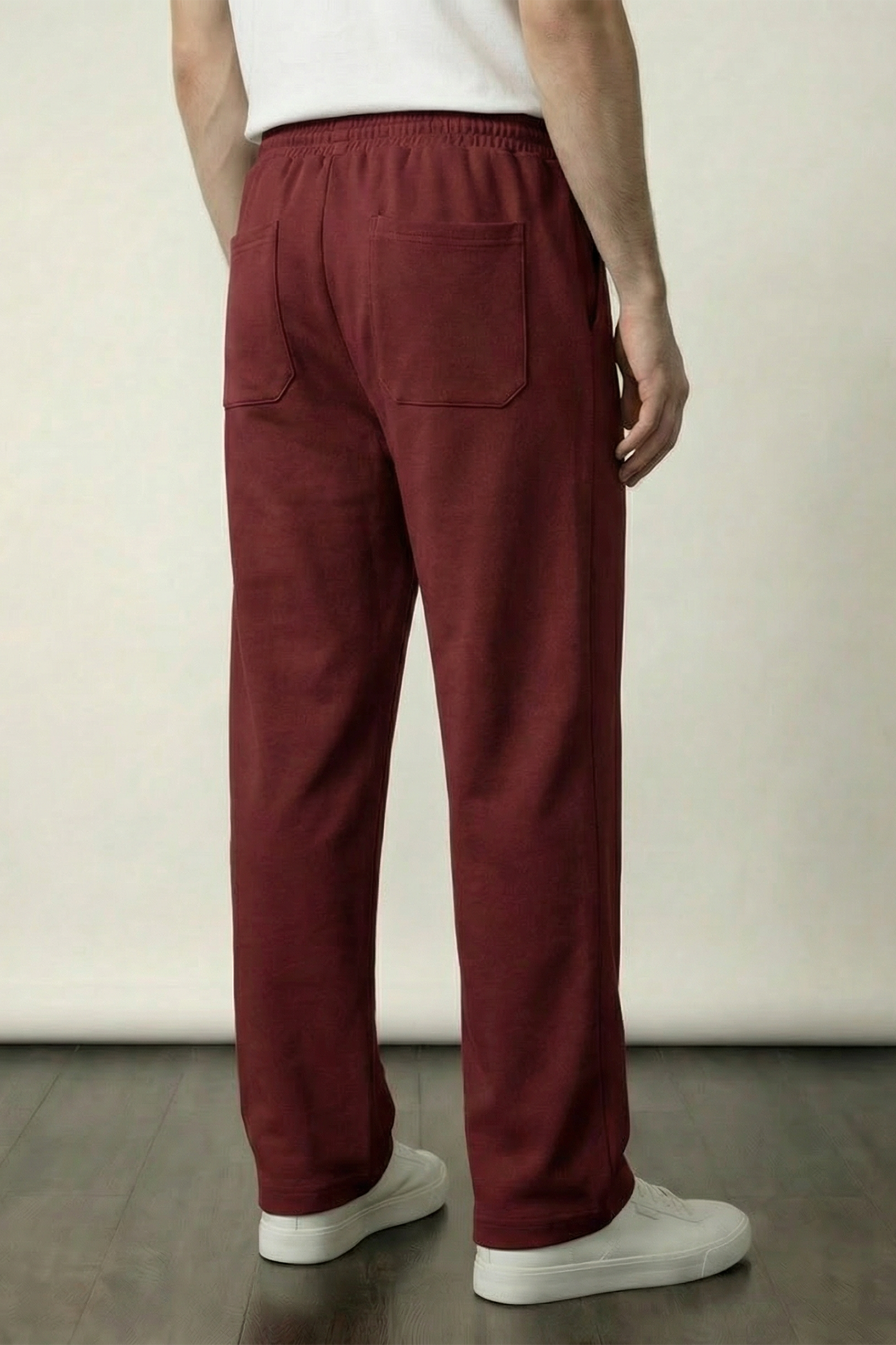 Pintex Jogger Pants - Wine - Mendeez