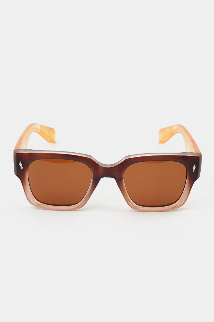 Square Sunglasses - Brown - Mendeez