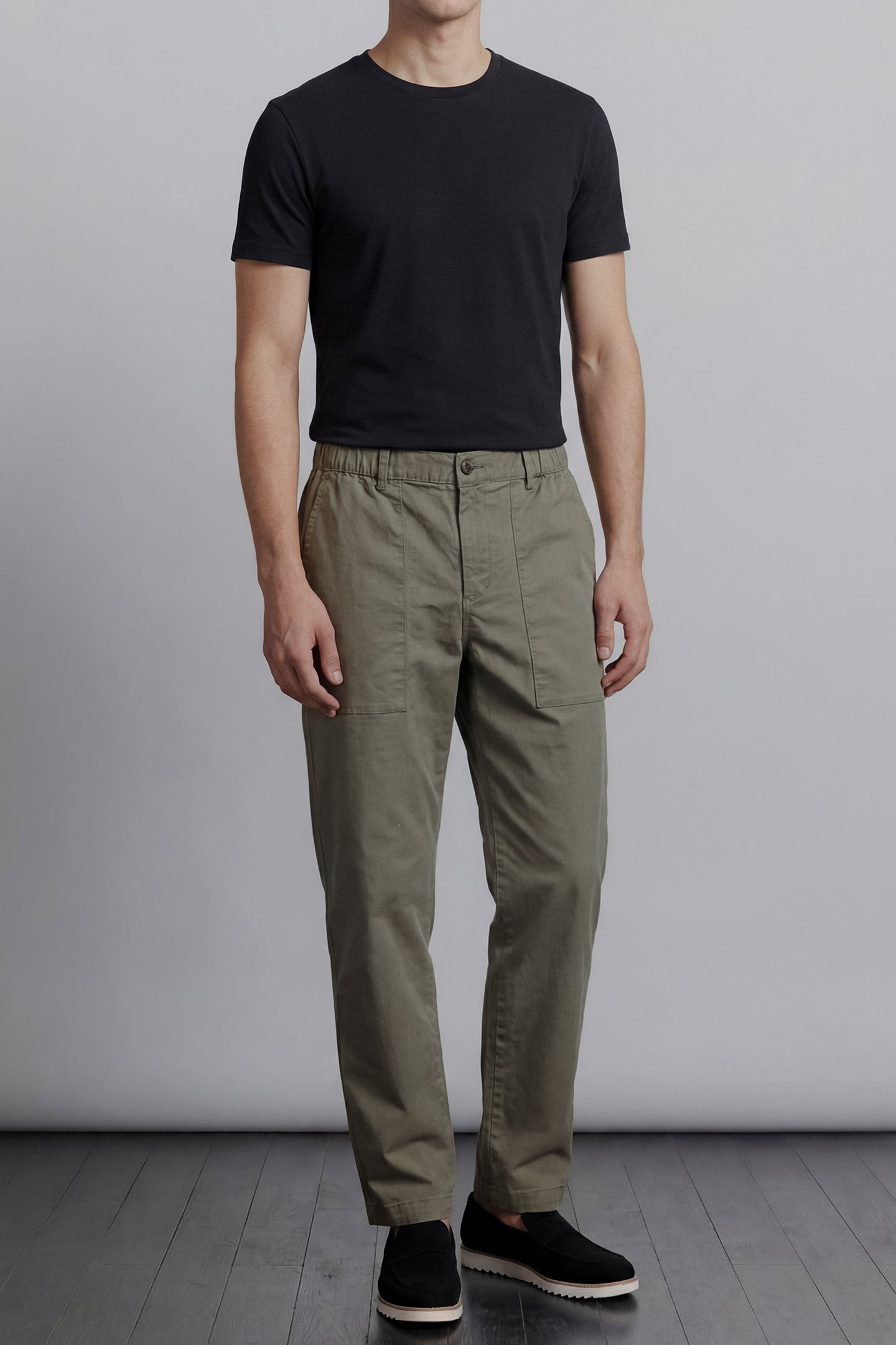 Classic Straight Pants - Sage Green - Mendeez