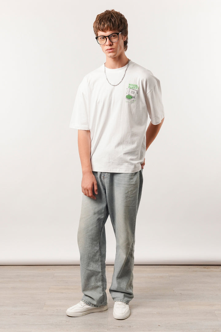 Box Fit Tee - White - Mendeez