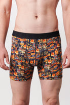 Printed All Day Boxers - Orange - Mendeez