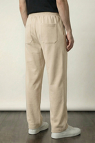 Pintex Jogger Pants - Cream - Mendeez