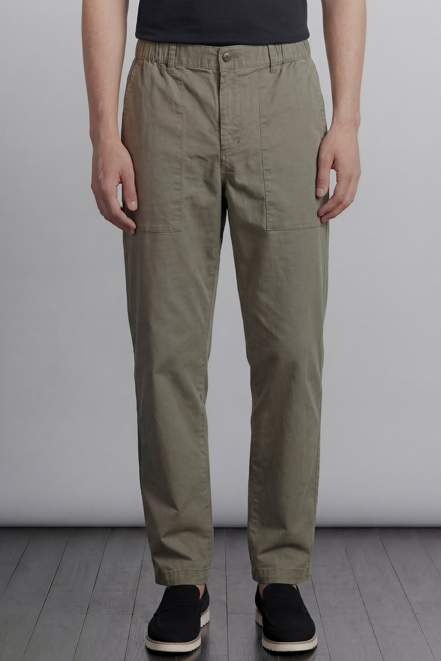 Classic Straight Pants - Sage Green - Mendeez