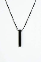 Vertical Bar Pendant - Black - Mendeez