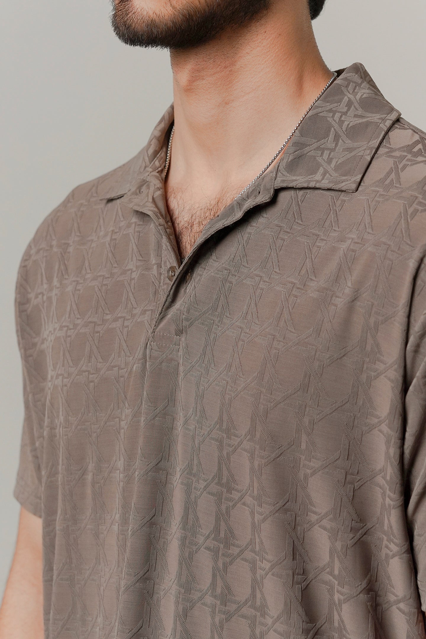 Sports Polo - Brownish Grey - Mendeez