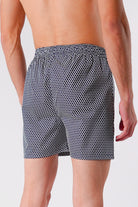 Mesh Woven Boxer Shorts - Black - Mendeez
