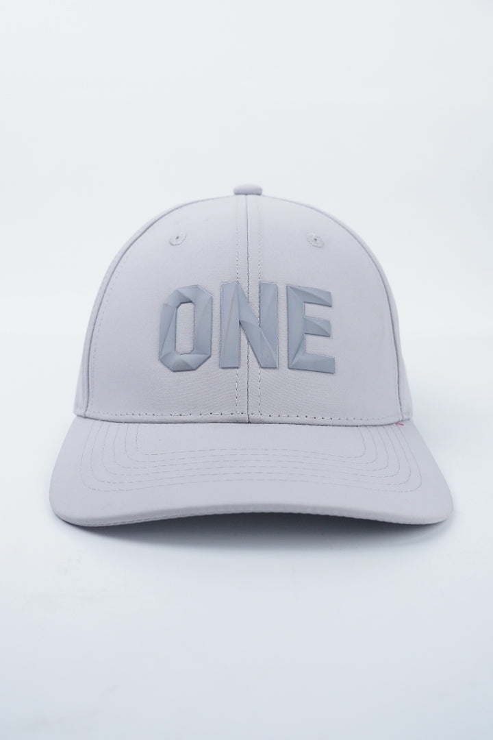 ONE Geometric Cap - Light Grey-2-MENDEEZ