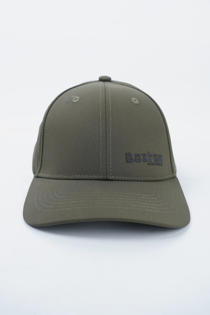 Boston Typo Cap - Khaki-2-MENDEEZ