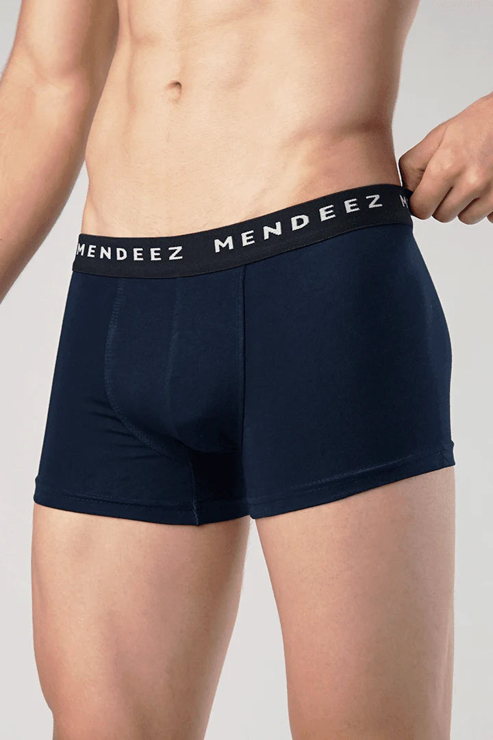 Boxer Trunks - Black, Navy Blue & Grey Pack Of 3 - Mendeez