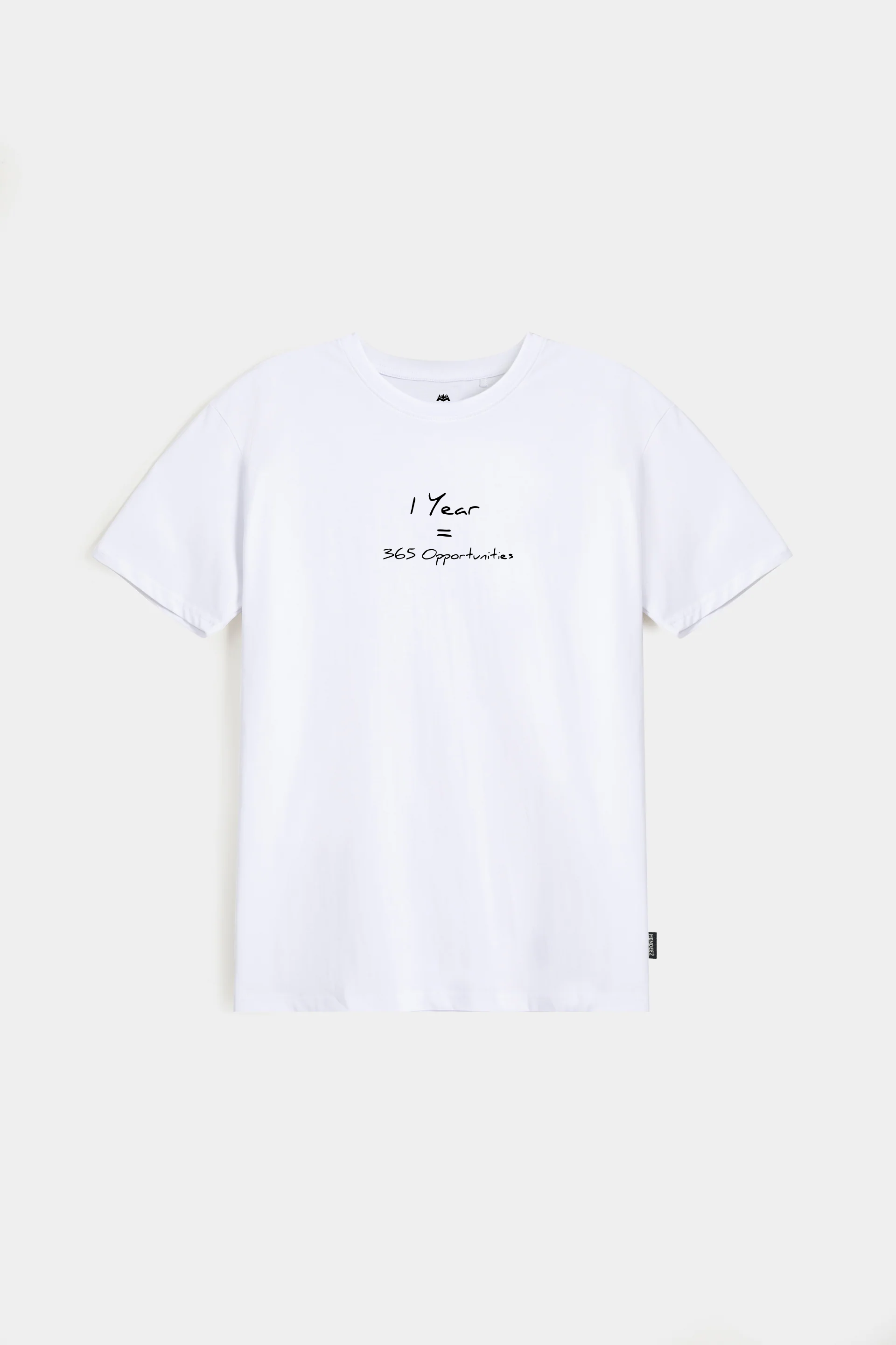 Printed Graphic Tee - White - Mendeez