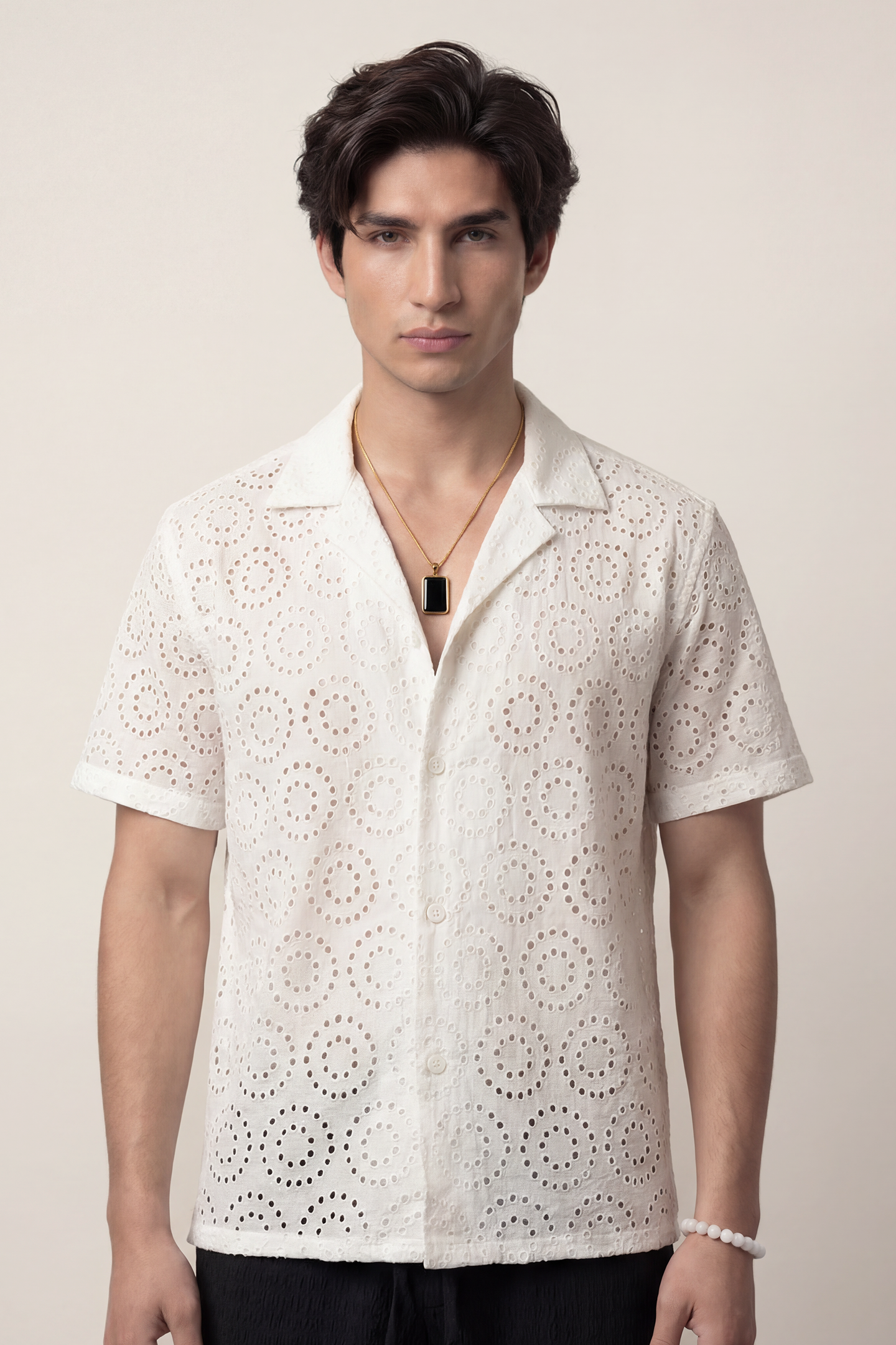 Cuban Shirt - White - Mendeez