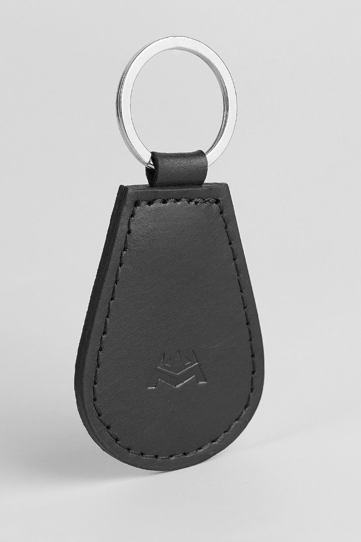 Leather Keychain - Black - Mendeez