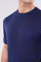 Striped T-Shirt - Blue - Mendeez