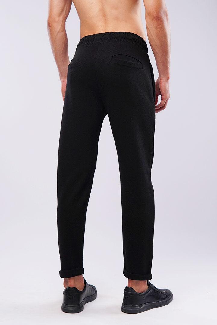 Tapered Terry Pants - Black - Mendeez