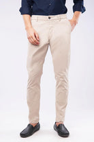 Slim Fit Chinos - Beige - Mendeez