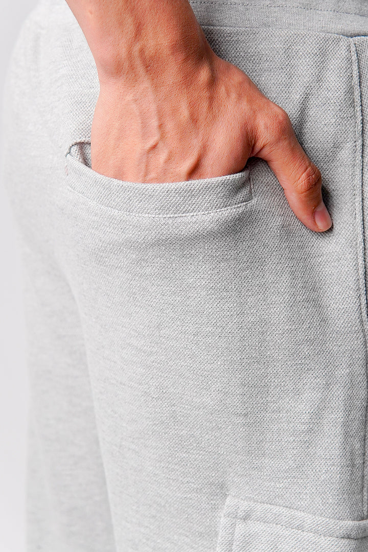 Knit Cargo Trouser - Heather Grey - Mendeez