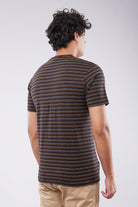 Striped Pocket T-Shirt - Black - Mendeez