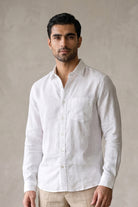 Linen Shirt - White - Mendeez
