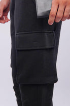 Terry Cargo Joggers - Black - Mendeez