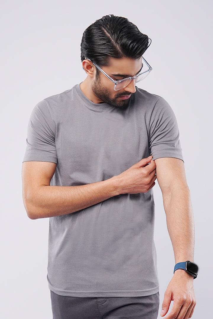 Metallic Grey Crew Neck - Mendeez PK 