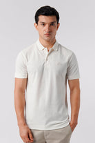 Regular Fit Polo Shirt - Off White - Mendeez