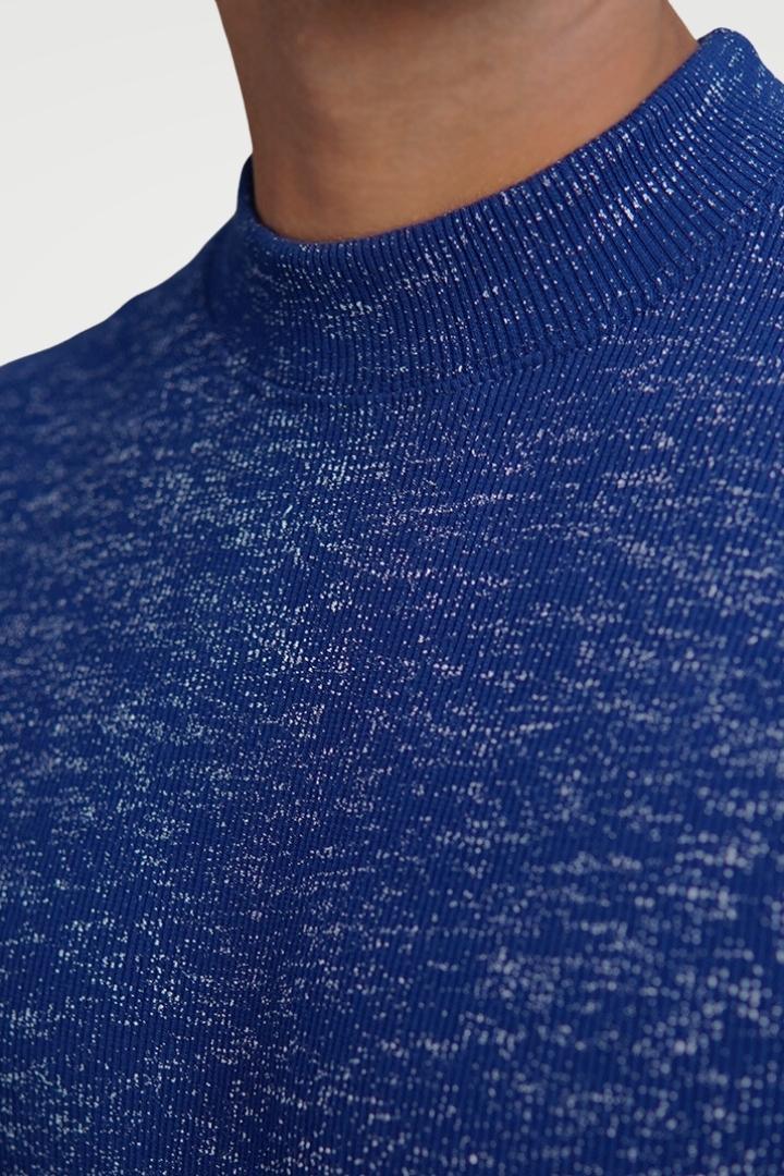 Sapphire Nightfall Mock Neck Sweatshirt - Mendeez PK 