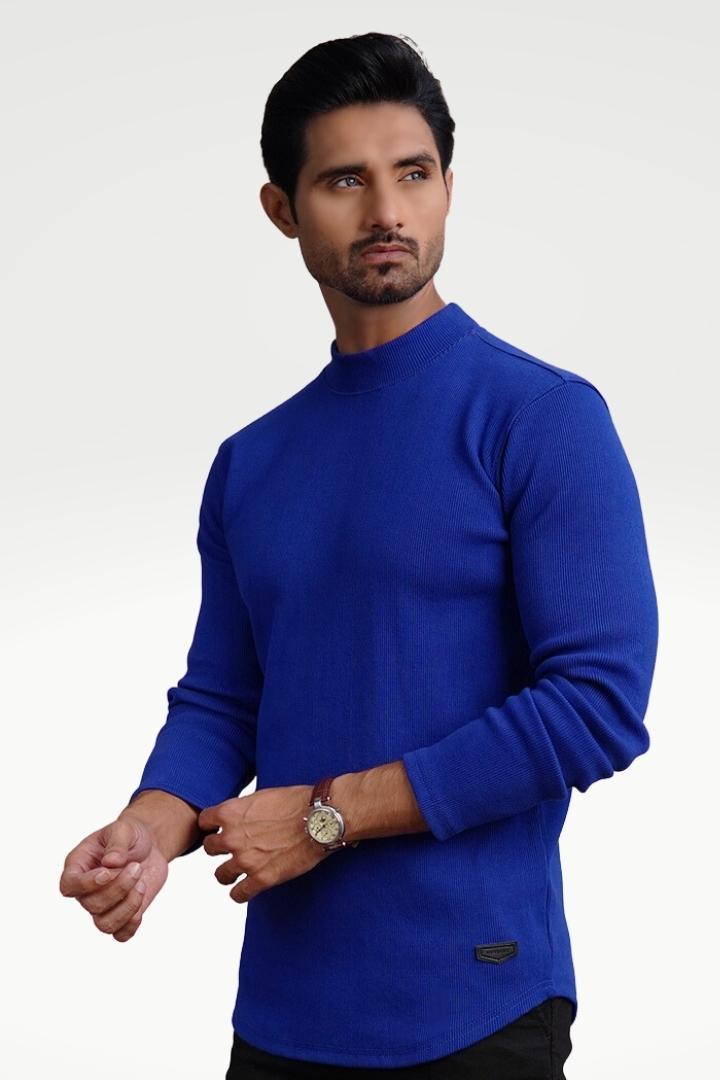 Royal Navy Mock Neck Sweatshirt - Mendeez PK 