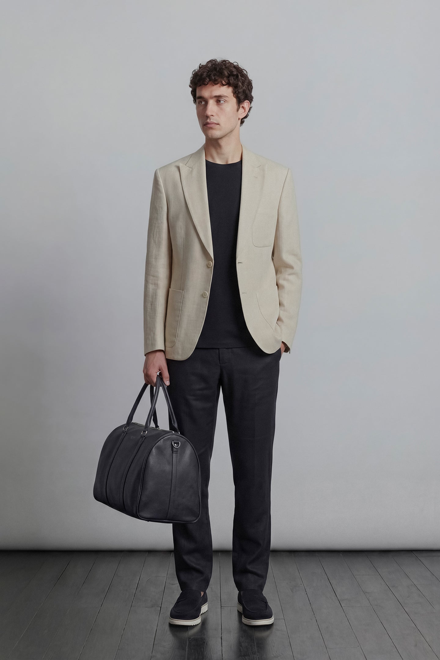 Linen Blazer - Cream - Mendeez