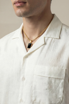 Oversized Cuban Shirt - White - Mendeez