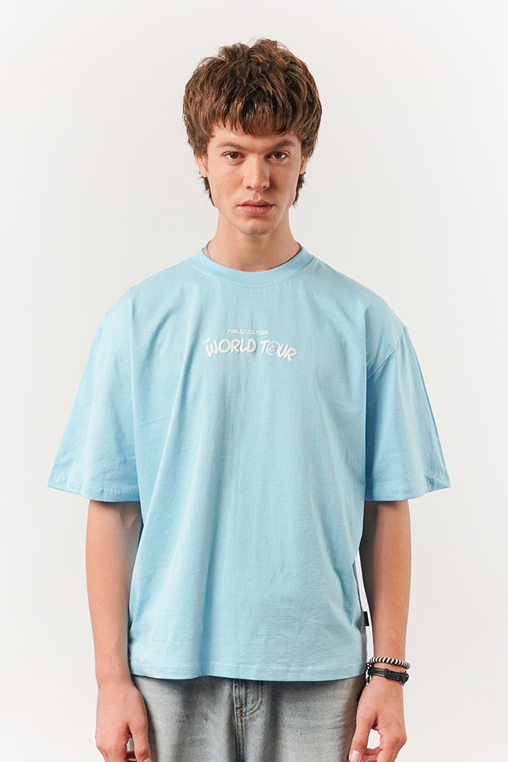 Box Fit Tee - Sky Blue - Mendeez