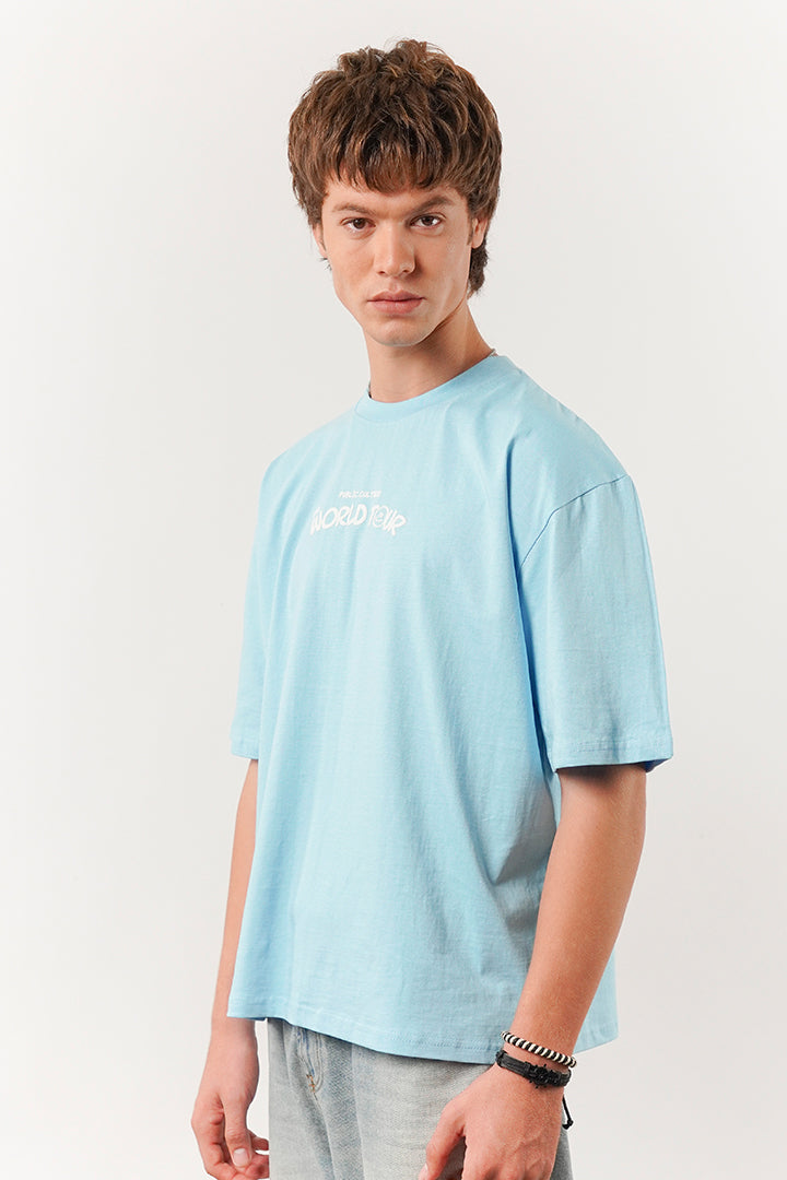 Box Fit Tee - Sky Blue - Mendeez